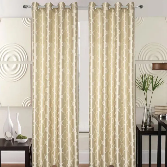 SB Line Kant en klaar Gordijn - Met ringen - 140x240 cm - Beige