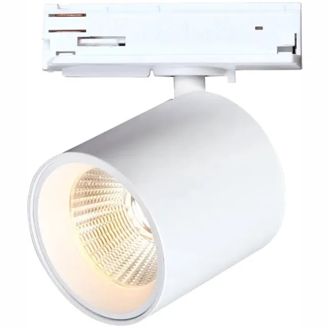 Fantasia Oyo LED railspot voor 1-fase rail, 7,5W / 620 lumen, 2700K warm wit licht, kantelbaar, IP40, wit