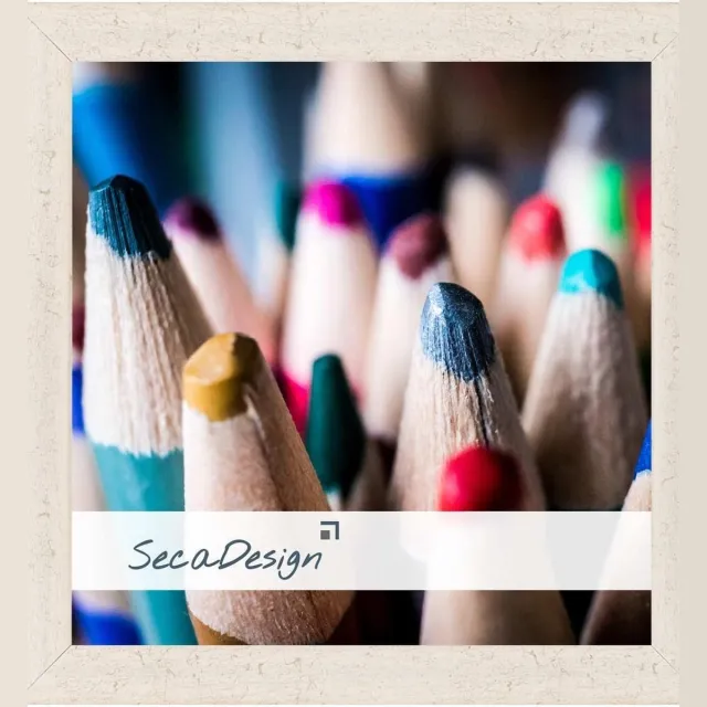 SecaDesign Tours Fotolijst - Fotomaat 13x13 cm - Rustiek Wit