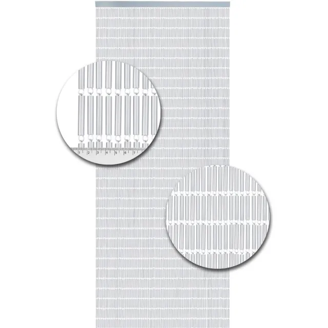 Vliegengordijnenexpert® Vliegengordijn Hulzen Transparant - 90cm x 210cm