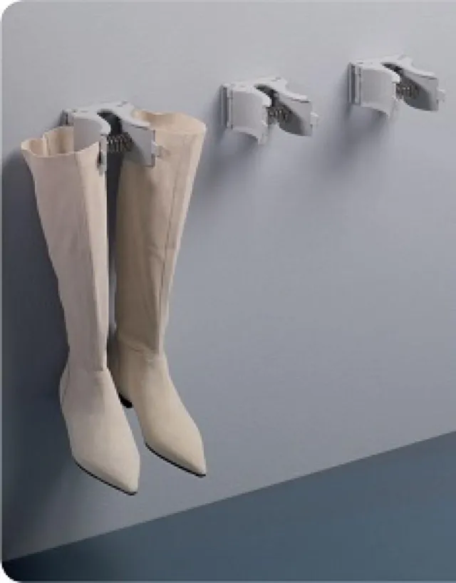 Eleganca laarzenhouder - schoenen opbergsysteem - schoenenhouder - schoenenrek - schoenen organizer - 10 x 13 cm - Grijs - Polyamide