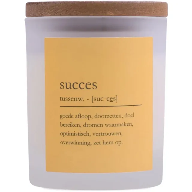 Le Bon Sens Bon Sens - Geurkaars "Succes" - Sandelhout & Musk Honey