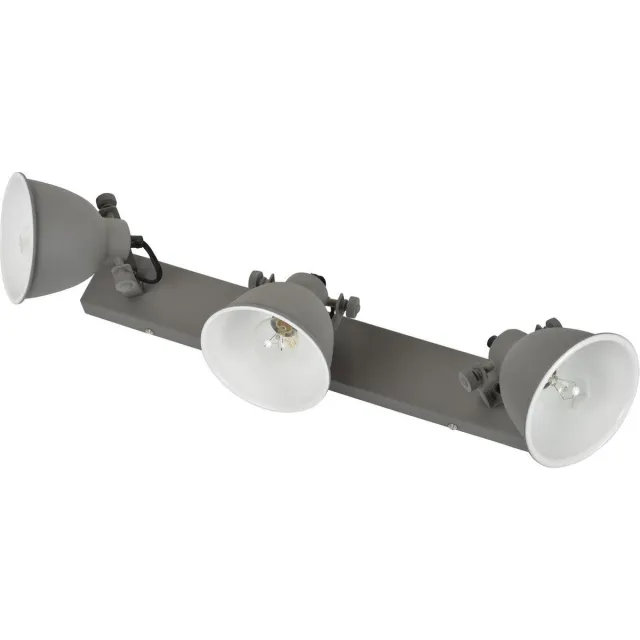 Urban Interiors Industrial 3 lichts Plafondspot Grijs - Stelbaar - 13x51x20