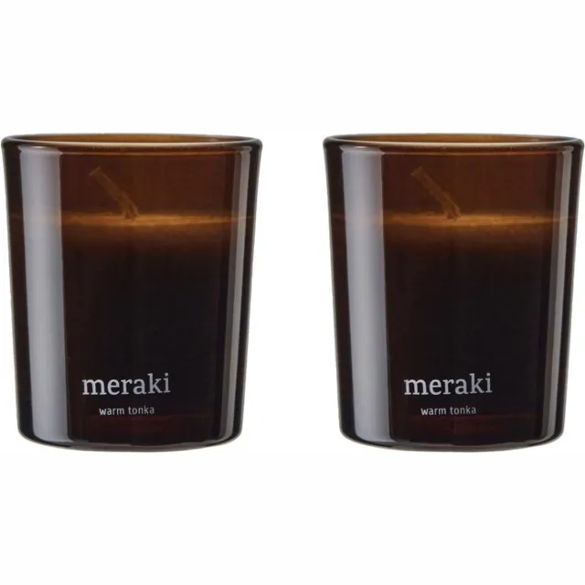 Meraki Geurkaarsen Warm Tonka – set van 2 – 60 g per kaars [gid://shopify/Metaobject/307221758287]