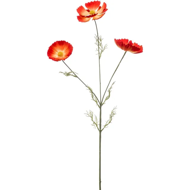 Emerald Kunstbloem Cosmos 80cm oranje - Kunstplant voor binnen