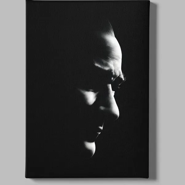 Trendex Global Canvas Schilderij - Ataturk - Silhouet - 120x80x2 cm Zwart