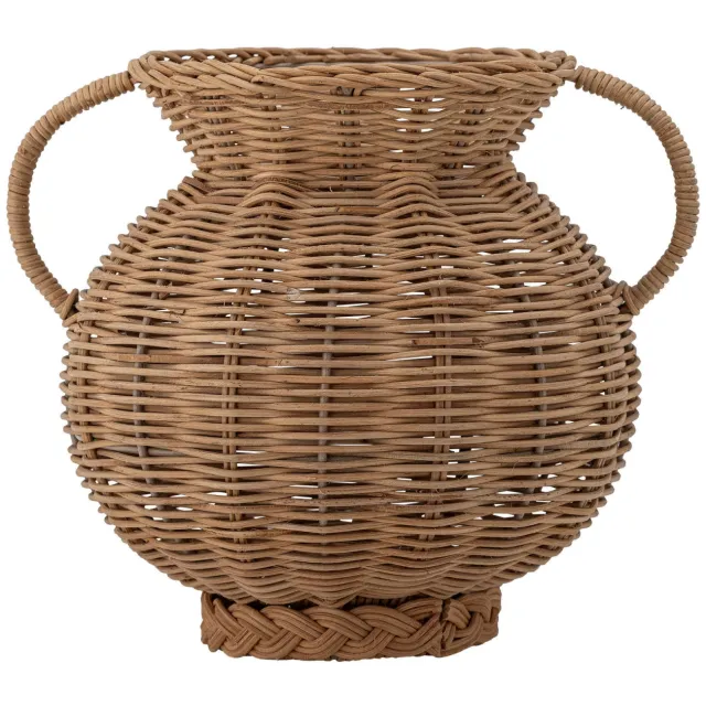 Bloomingville Uni vaas van rotan, 26 cm hoog Natuur