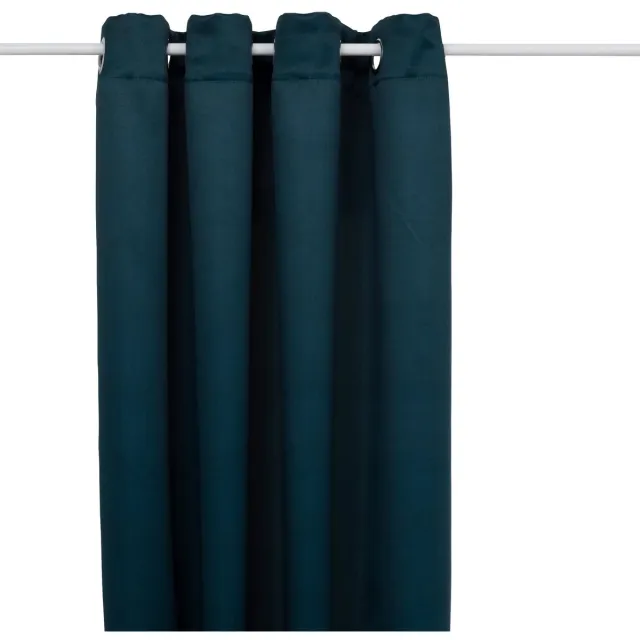 Atmosphera Verduisteringsgordijn 135x240cm - Gordijnen kant en klaar met haakjes ringen - Egeïsch Blauw