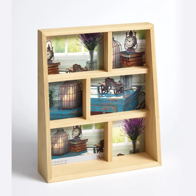 Walther Rustic - Fotolijst - Fotoformaat 3x10x10 cm + 3x10x15 cm - natuur