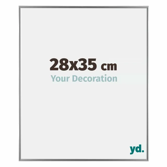 yd. Your Decoration - Fotolijst 28x35 cm - Kunststof - Zilver Hoogglans - Evry