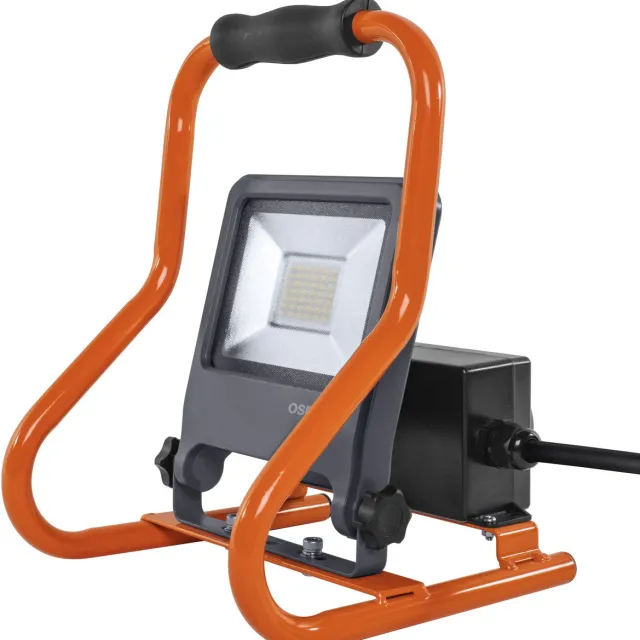 Osram LED werklamp R-Stand Socket 30W 840, 4000K koelwit, 2700 lm, IP44, 2 sockets 3000W Donkergrijs