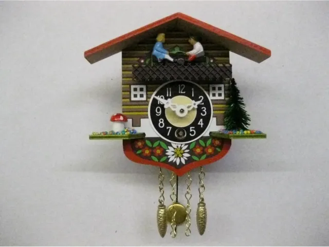 Engstler 0129K QP - Wandklok met slinger - Quartz meerkleurig