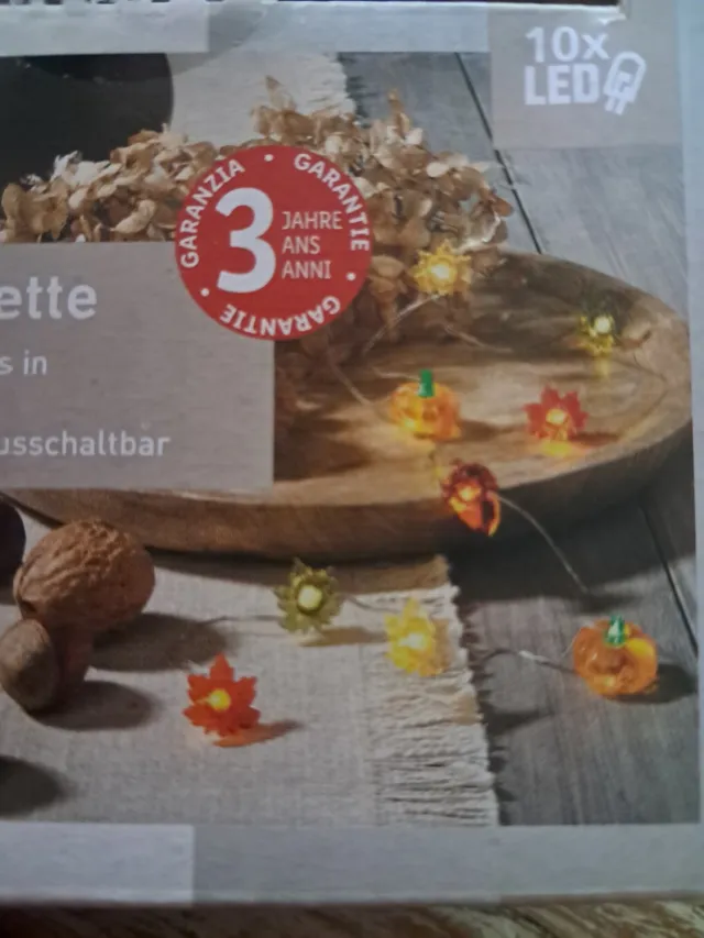 livarno Home LED Licht slinger - Bladeren, eikels, pompoenen - Herfst decoratie