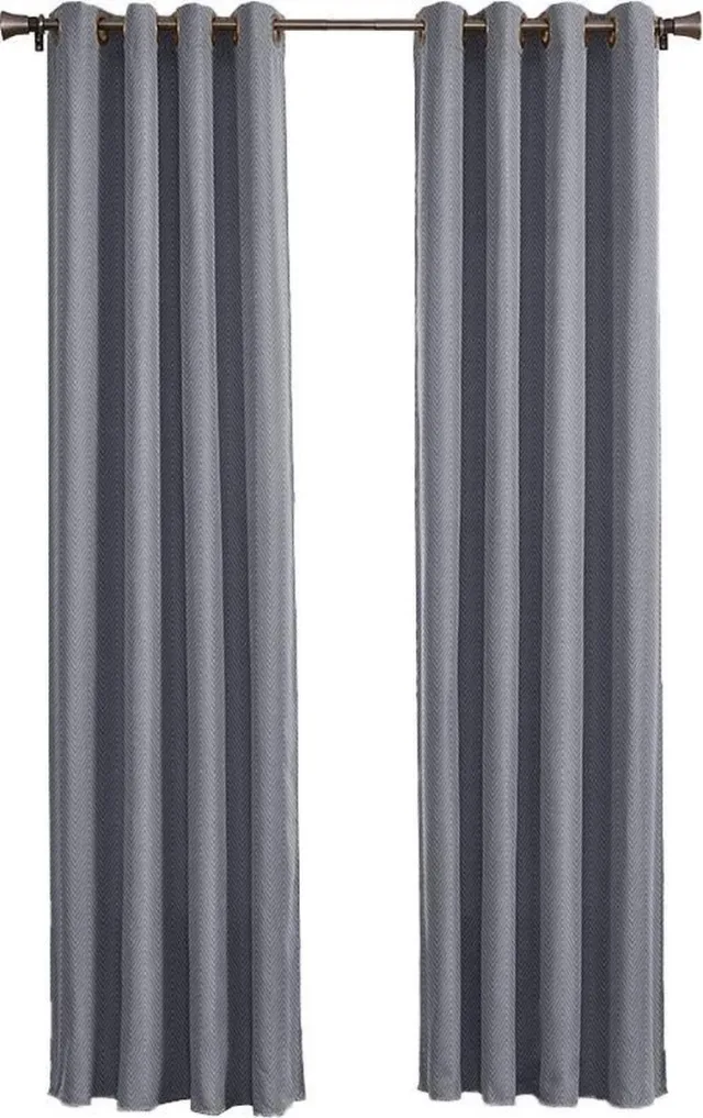 Larson Luxe hotel blackout gordijn - met ringen - 3m x 2.5m - Lichtgrijs