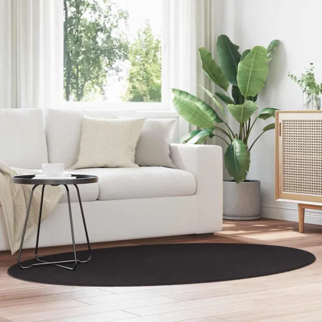 vidaXL Tapijt HUARTE Zwart 120 x 170 cm 100% Polyester, foto 2