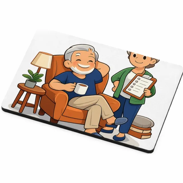 Mr Cadeautjes MDF magnetische fotolijst 7,5 x 5 - design Een vrolijke pensioneringsgrap rond vrijheid en nieuwe routi | cadeau Wit