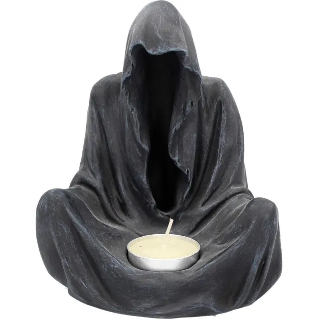 Nemesis Now Final Flame, sitting reaper Theelichthouder - Zwart