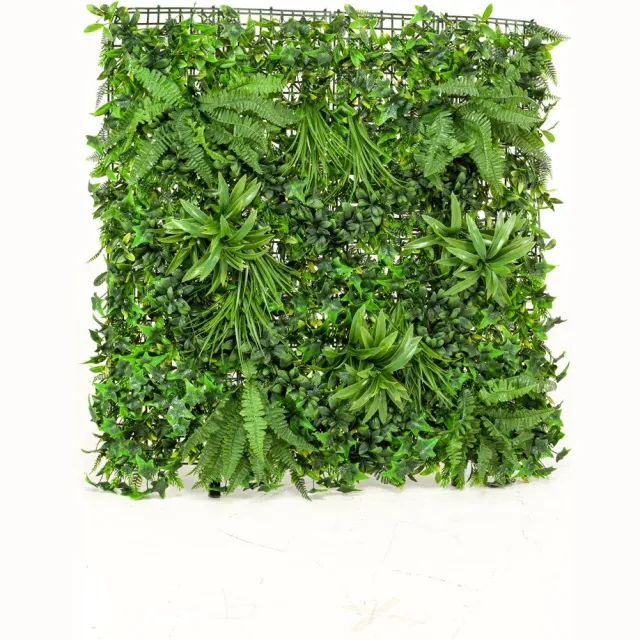 Emerald Kunst Plantenwand Living UV 100x100cm - Kunstplant voor binnen Groen