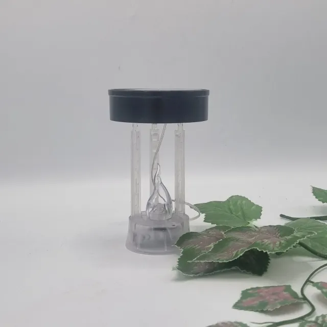 Subito Led kaars - S1067 - Wit (koud wit) - SOLAR-kap - Zwart - Inclusief batterij - Flikkerend vlam - In hoogte verstelbaar - Diameter 76mm - Herdenkingslicht - Grafkaars - Graflicht Zwart/Koud Wit