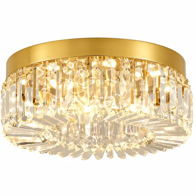 Lamor Plafondlamp - Plafonniere - Plafondlampen - Plafondverlichting - Roestvrij staal - Geïntegreerde LED-lichtbron - 30 W Goud
