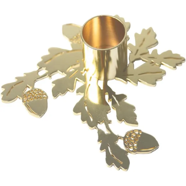 Pluto Design Gouden kandelaar eikenblad - Pluto Design