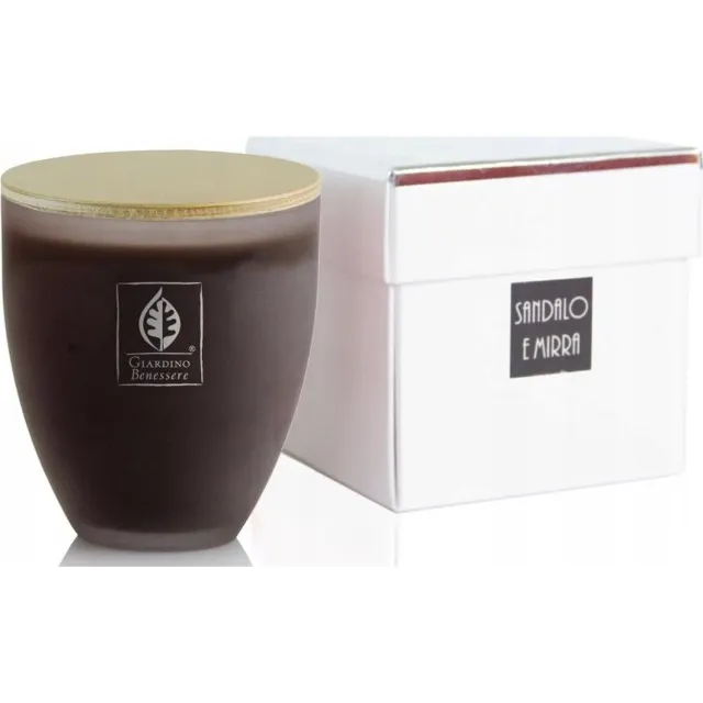 Giardino Benessere Sandalo e Mirra geurkaars - 100 g bruin