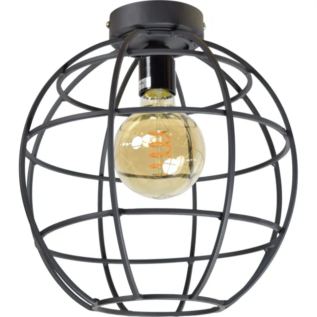 Urban Interiors Globe Large Plafondlamp Zwart - Metaal - Ø28