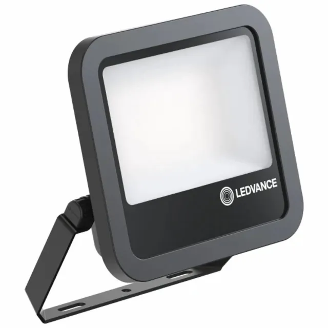 Ledvance LED Breedstraler Zwart IP66 - 69 W / 53 W 10000Lm / 8000Lm Multi Lumen Switch - 4000K 840 Koel Wit | Symmetrisch - Vervangt 250W