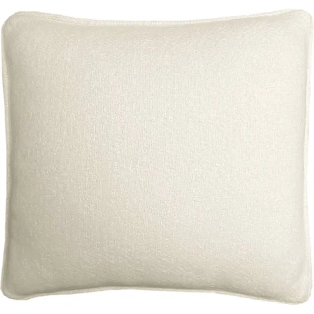 Malagoon Abbey white structure recycled wool square cushion Offwhite