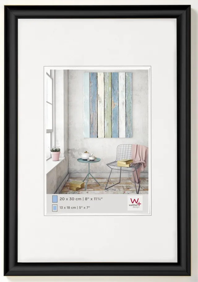 Walther Trendstyle - Kunststof lijst - Fotoformaat 20x30 cm - Zwart