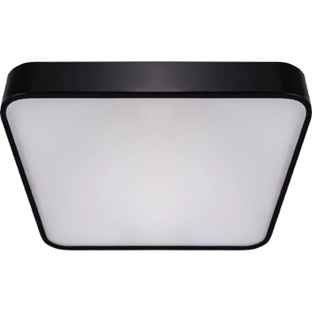 STRÜHM TOTEM - Led Plafondlamp - 48w - 4000K Daglicht - 5130 Lumen - Vierkant - Zwart - 500 mm