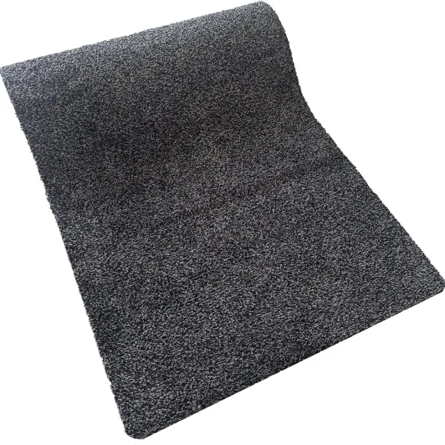 JYG Deurmat XL KATCOT SUPERABSORB katoen zwart/antraciet 100 x 180cm - droogloopmat