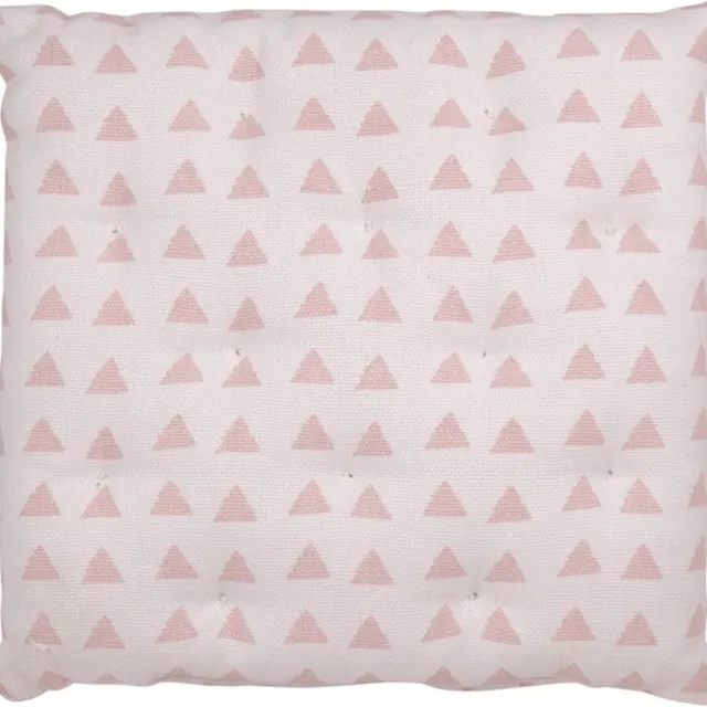 Linen & More Triangle Soft Roze Mattress | 40 X 40 | Sierkussen Voor Woonkamer Of Slaapkamer