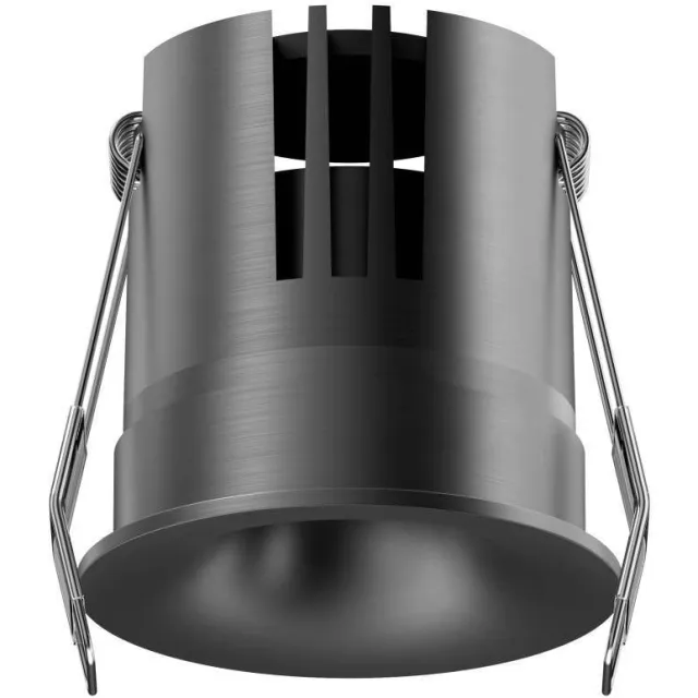 Lucide dimbare inbouwspot Ø6 cm - matzwart/chroom Mat zwart chroom