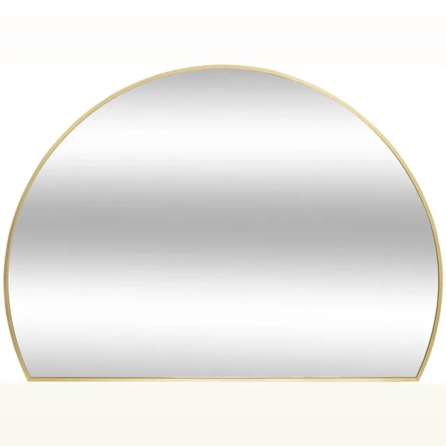 Atmosphera Créateur d'intérieur® Halvemaanvormige wandspiegel met dun metalen frame ALICE Doré