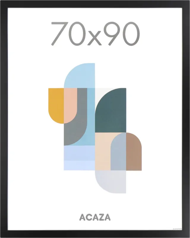 Acaza Fotolijst - Fotokader - Fotolijst 70x90 cm - Fotokader 70x90 cm - MDF Hout - Zwart