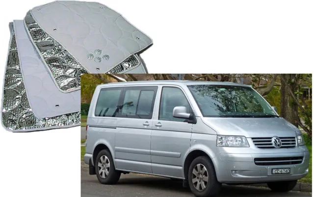 Geschikt voor Volkswagen T5 Raamisolatie Geschikt voor Volkswagen T5 set 3 delig voorraam en deuren VW T5 grijs