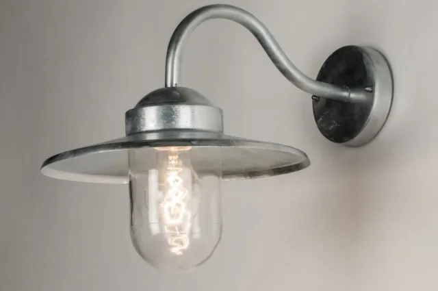 Lumidora Wandlamp 30766 - Voor buiten - E27 - 4.0 Watt - 300 Lumen - 2200 Kelvin - Zink - Metaal - Buitenlamp - IP44 - Met Sensor