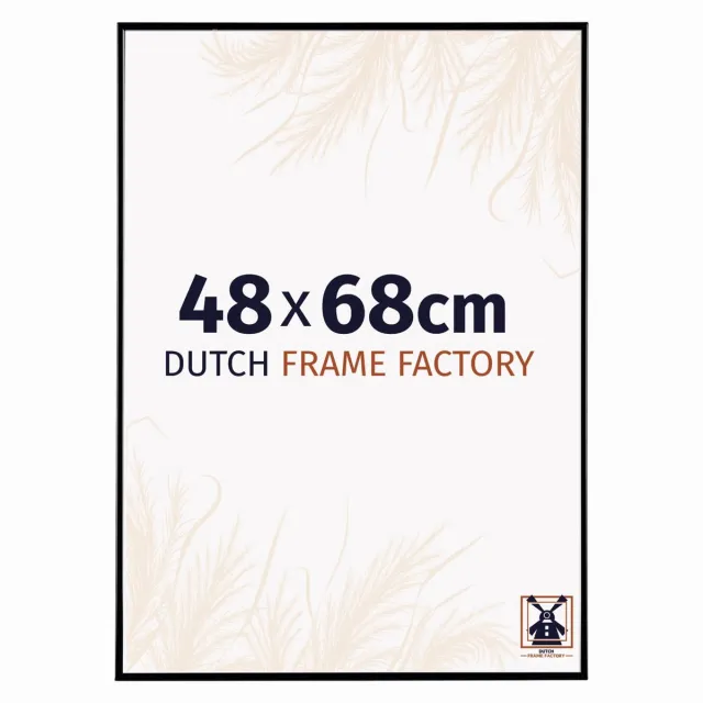 Dutch Frame Factory Fotolijst 48x68 cm - Kunststof - Zwart Hoogglans - Easy