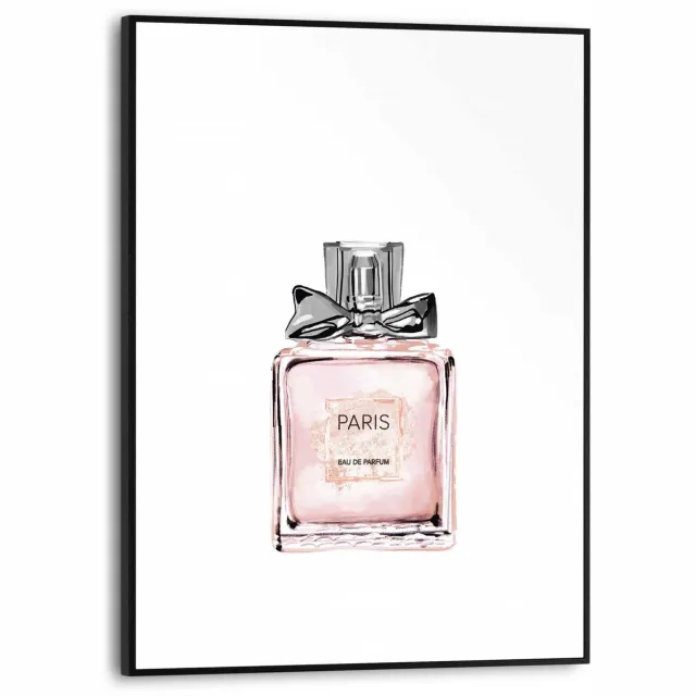 Reinders Schilderij Parfumflesje - 40 x 30 - Hout - REINDERS roze Zwart