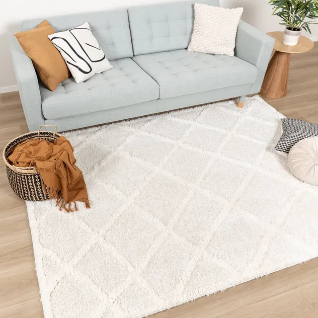 Fraai Scandinavisch vloerkleed - Lova Lines Crème | Balans - 230x330cm