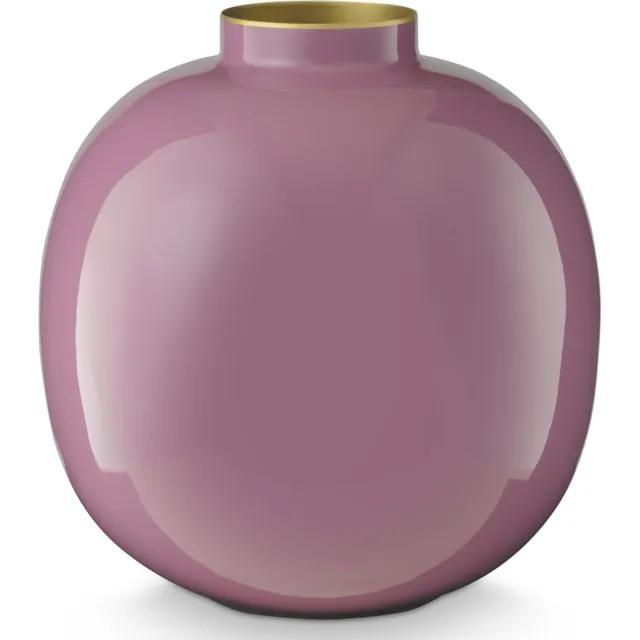 Pip Studio Vaas - Paars - Metaal - 23 cm Violet