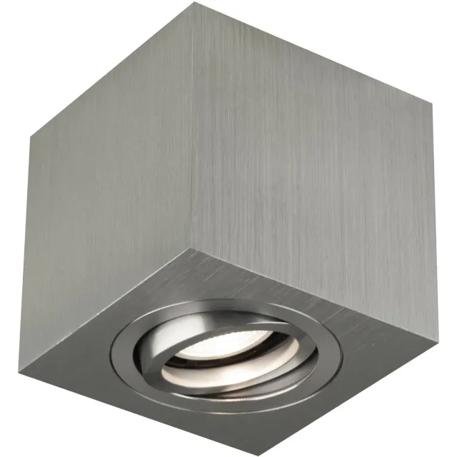 Fantasia Olala Vierkant Alu Gu10 Max 50W Not Incl. Geborsteld aluminium