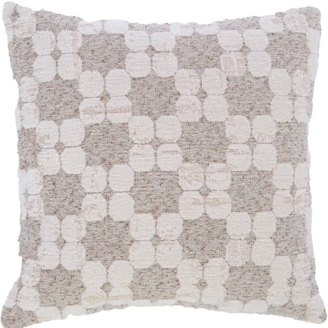 Light & Living sierkussen PUEBLO crème+zand veren gevuld (45x45 cm) crème/zand