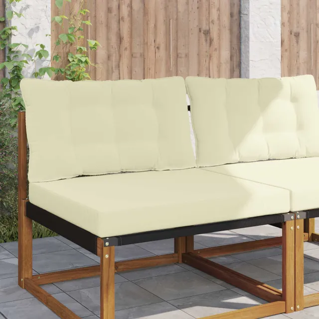 vidaXL Buiten bankkussen Stof Crèmekleurig 80 x 68,5 cm