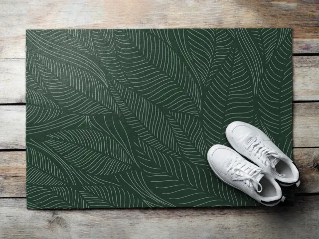 Coloray Buiten Deurmat - Groente Buiten Deurmat - Plantenpatroon Waterdichte Deurmat - Stijlvolle Entree Decoratie - Winter Deurmat Buiten - Design Schoonloopmat Voor Entree - 60x40 cm Groente - Plantenpatroon