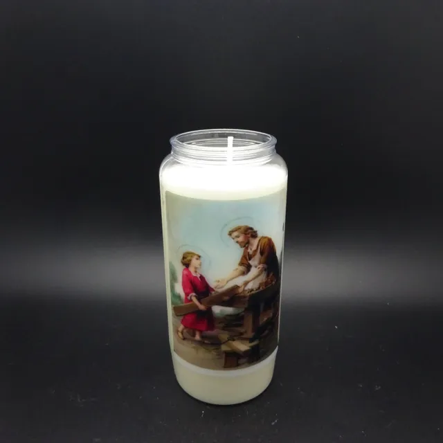 Partijhandel RODO Noveenkaars Heilige Man 013 - 6 dagen brander (5 stuks) wit