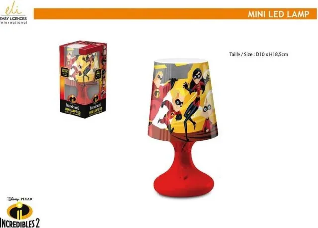 The Incredibles Nachtlamp LED The Incredibles rood