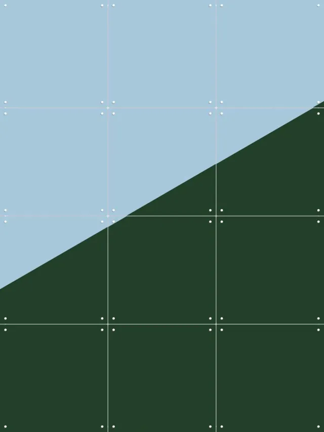 IXXI Color blocking - Blue Green, Allon Dery - 60 x 80 cm - Grote wanddecoratie en posters - Kleurrijk, Abstract, Grafisch Ontwerp, Mancave
