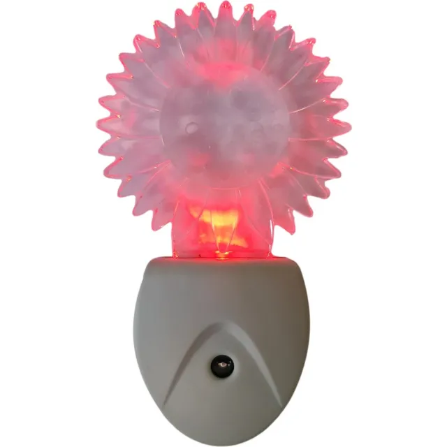 Aigostar Nachtlampje RGB zonnetje - met dag-nachtsensor - 7 kleuren - 0,5W
